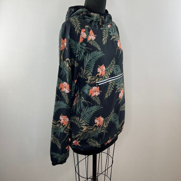 Spiritual Gangster Men's Ignite Anorak Jacket Hoodie Pullover Tropical Floral M - Picture 3 of 9